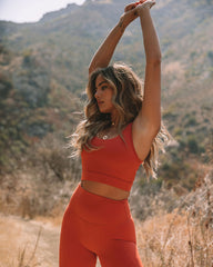 In Motion Sports Bra - Terracotta Oshnow