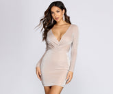 In The City Glitter Mini Dress Oshnow
