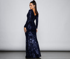 Ireland Formal Sequin Mermaid Dress Oshnow