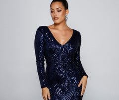 Ireland Formal Sequin Mermaid Dress Oshnow