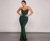 Irene Formal Backless Glitter Mermaid Dress Oshnow