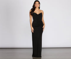 Isabella Chain Straps Cowl Neck Dress Oshnow