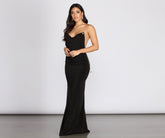 Isabella Chain Straps Cowl Neck Dress Oshnow