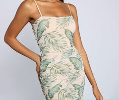 Island Getaway Mesh Mini Dress Oshnow