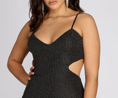 It's Lit Glitter Dress Oshnow