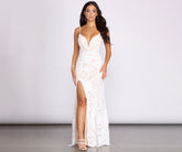 Jacie Formal Sequin Scroll Dress Oshnow