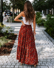 James Printed Tassel Tie Maxi Skirt - SALE Oshnow