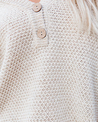 Janelle Cotton Blend Relaxed Henley Top Oshnow