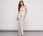 Janessa Formal Off The Shoulder Dress Oshnow