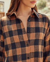 Jessamine Checkered Button Down Top Oshnow