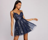 Jessie Glitter Tulle Party Dress Oshnow