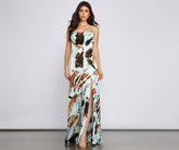 Jewel Formal Satin Asymmetrical Dress Oshnow