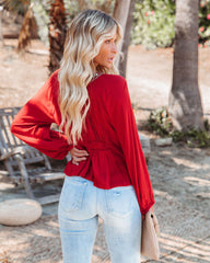 Joaquin Tie Front Beaded Blouse Oshnow