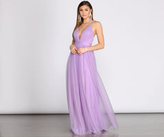 Jodi Tulle A-Line Dress Oshnow