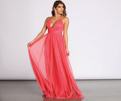 Jodi Tulle A-Line Dress Oshnow