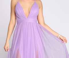 Jodi Tulle A-Line Dress Oshnow
