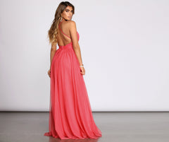 Jodi Tulle A-Line Dress Oshnow