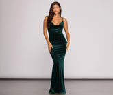 Jolene Formal Glitter Velvet Dress Oshnow