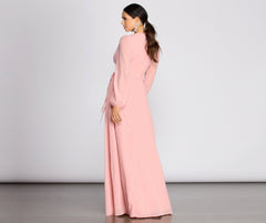 Jordan Chiffon Wrap Dress Oshnow