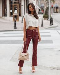 Jordon Cotton Cropped Tee - Tapioca Oshnow