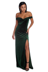 Josephine Formal Velvet Sweetheart Dress Oshnow