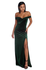 Josephine Formal Velvet Sweetheart Dress Oshnow