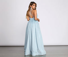 Jules Glitter Ball Gown Oshnow