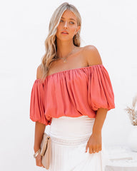 June Off The Shoulder Billowed Top - Rose Oshnow