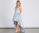 Justine Glitter High-Low Dress Oshnow