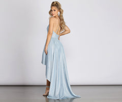 Justine Glitter High-Low Dress Oshnow