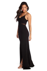 Kai Formal Sleeveless Crepe Dress Oshnow