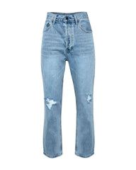 Kason Distressed High Rise Denim