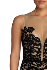 Katherine Formal Illusion Lace Dress Oshnow