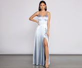 Kel Satin A-Line Dress Oshnow