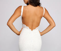 Kelly Formal Lace Mermaid Dress Oshnow