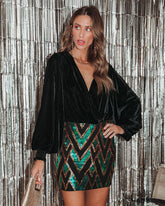 Kenzie Sequin Mini Skirt - Multi Oshnow