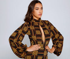 Key To Style Geometric Mini Dress Oshnow