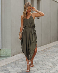 Khari Relaxed Tie Jumpsuit Oshnow