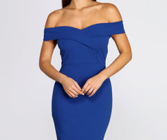 Kiabeth Off Shoulder Midi Dress Oshnow
