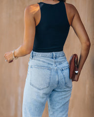Kiki Knit Crop Top - Black Oshnow