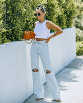 Kiki Knit Crop Top - White Oshnow
