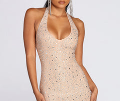 Kim Rise And Slay Halter Mini Dress Oshnow