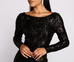 Kimmy Formal Sequin Mini Dress Oshnow