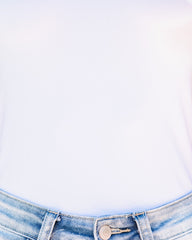 Kip Seamless Scoop Tank - White Oshnow