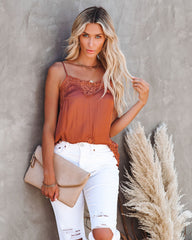 Kiss Kiss Lace Cami Tank - Ginger Oshnow
