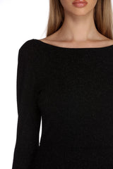 Kyleigh Formal Open Back Glitter Dress Oshnow