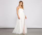 Kylunda Formal Tulle A-Line Dress Oshnow