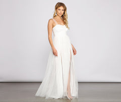 Kylunda Formal Tulle A-Line Dress Oshnow