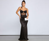 Larissa Formal Heat Stone Satin Dress Oshnow