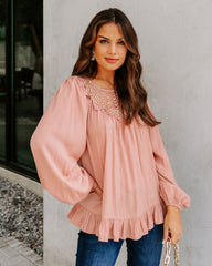 Last Glance Lace Blouse - Ginger Oshnow